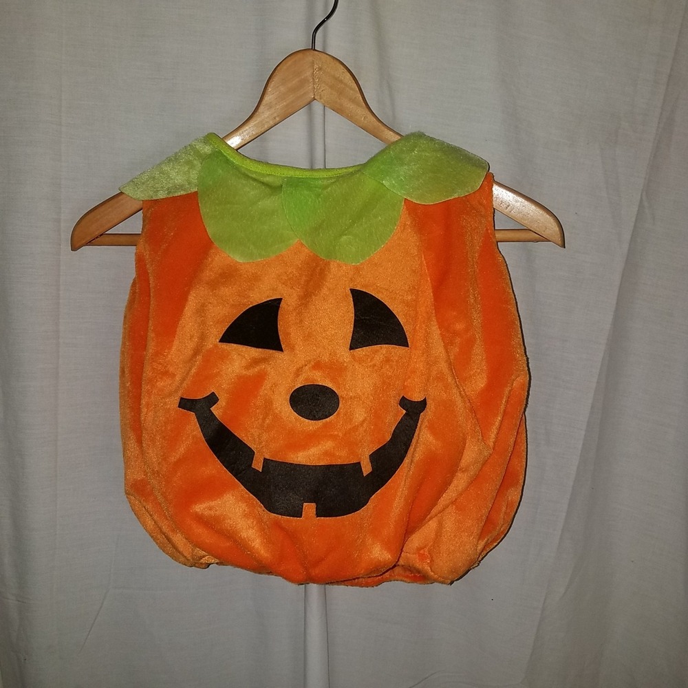 Plush‎ Pumpkin Halloween Costume Dress Up Infant up to 24 Months